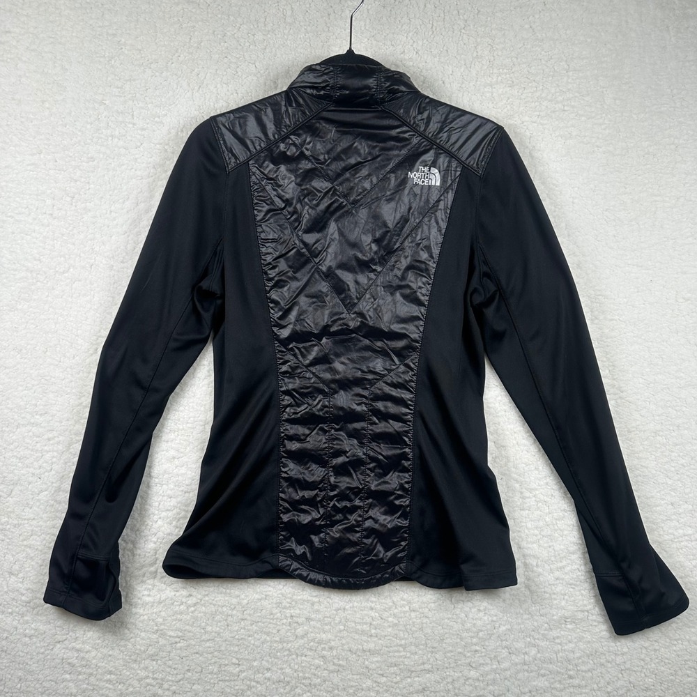 The North Face Womens Hybrid Primaloft Quilted Jacket Black Full Zip Mock Neck S - Picture 6 of 6